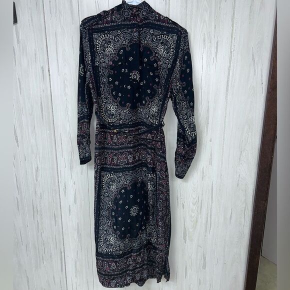 Zimmermann Matchmaker Utility Silk Dress in Black Bandana AU 1 - Picture 5 of 15